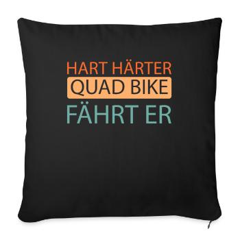 Quad Bike - Sofa pillowcase 17,3'' x 17,3'' (45 x 45 cm) - black - Front