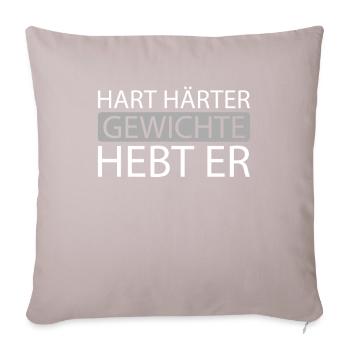 Powerlifting Powerlifter - Sofakissenbezug 45 x 45 cm - helles Taupe - Vorne