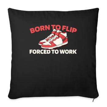Baskets - Housse de coussin décorative 45 x 45 cm - noir - Devant