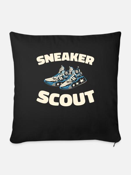 Sneakers - Sofakissenbezug 45 x 45 cm - Schwarz