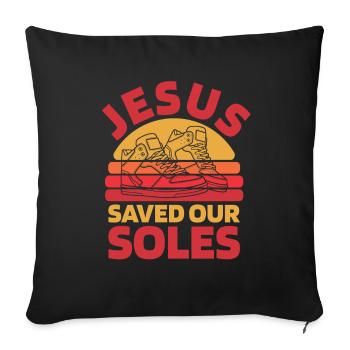 Baskets Christian - Housse de coussin décorative 45 x 45 cm - noir - Devant