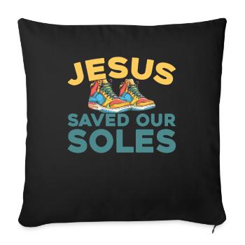 Baskets Christian - Housse de coussin décorative 45 x 45 cm - noir - Devant