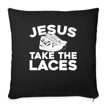 Baskets Christian - Housse de coussin décorative 45 x 45 cm - noir - Devant