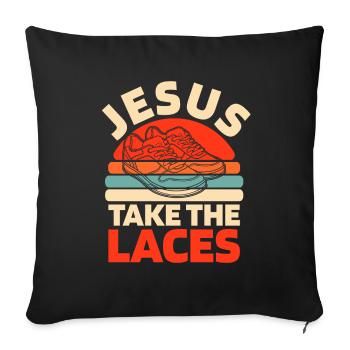 Baskets Christian - Housse de coussin décorative 45 x 45 cm - noir - Devant