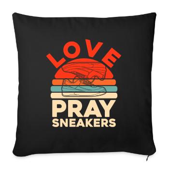 Baskets Christian - Housse de coussin décorative 45 x 45 cm - noir - Devant