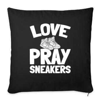 Baskets Christian - Housse de coussin décorative 45 x 45 cm - noir - Devant