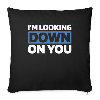 Paramoteur parapente - Housse de coussin décorative 45 x 45 cm - noir - Devant