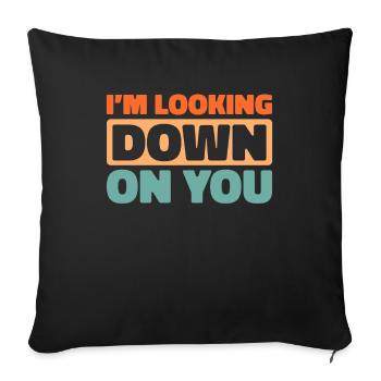 Paramoteur parapente - Housse de coussin décorative 45 x 45 cm - noir - Devant
