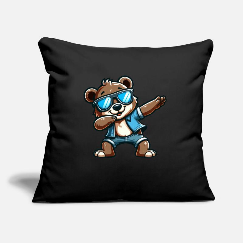 Cool Bear Dabbing Sofa pillowcase 17,3'' x 17,3'' (45 x 45 cm)