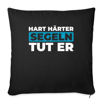 Voilier Voilier - Housse de coussin décorative 45 x 45 cm - noir - Devant