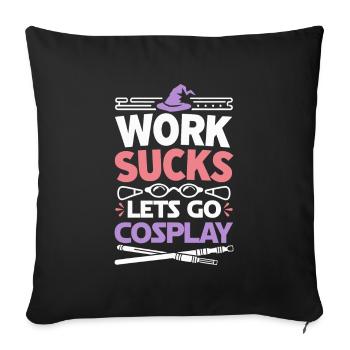 Cosplay Cosplayer - Housse de coussin décorative 45 x 45 cm - noir - Devant