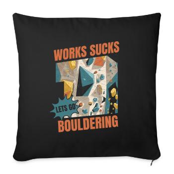 Bloc de bloc - Housse de coussin décorative 45 x 45 cm - noir - Devant