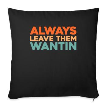 Black humor - Sofa pillowcase 17,3'' x 17,3'' (45 x 45 cm) - black - Front