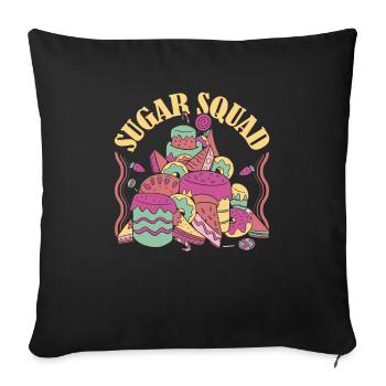 Confiseur Kader - Housse de coussin décorative 45 x 45 cm - noir - Devant
