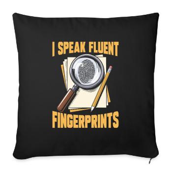 Experts médico-légaux - Housse de coussin décorative 45 x 45 cm - noir - Devant