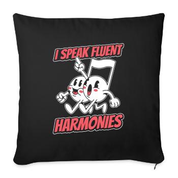 Composer - Sofa pillowcase 17,3'' x 17,3'' (45 x 45 cm) - black - Front
