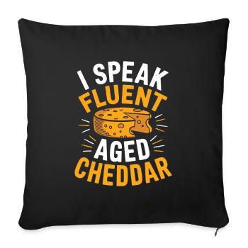 Fromager - Housse de coussin décorative 45 x 45 cm - noir - Devant