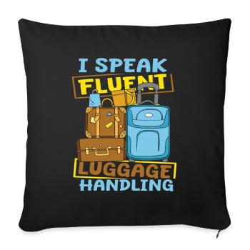 Bellhop - Sofa pillowcase 17,3'' x 17,3'' (45 x 45 cm) - black - Front