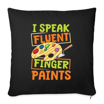 Early childhood educator - Sofa pillowcase 17,3'' x 17,3'' (45 x 45 cm) - black - Front