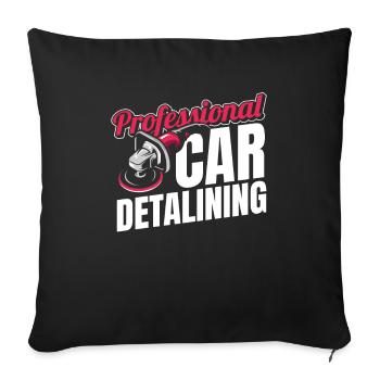 Car detailer - Sofa pillowcase 17,3'' x 17,3'' (45 x 45 cm) - black - Front