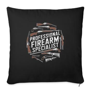 Armurier Fabricant d’armes - Housse de coussin décorative 45 x 45 cm - noir - Devant