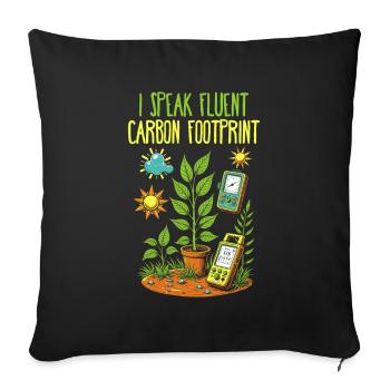 Scientifique de l’environnement - Housse de coussin décorative 45 x 45 cm - noir - Devant