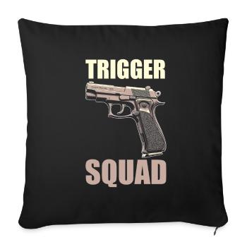 Gunsmith Gunsmith Squad - Sofa pillowcase 17,3'' x 17,3'' (45 x 45 cm) - black - Front