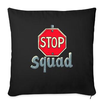 Cadre des gardes-frontières - Housse de coussin décorative 45 x 45 cm - noir - Devant