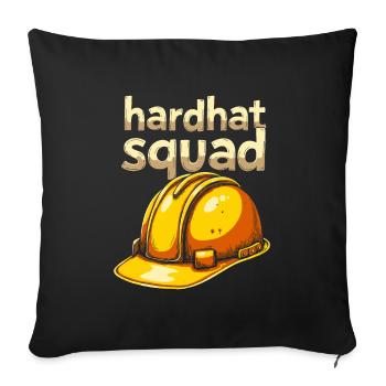Construction Worker Cadre - Sofa pillowcase 17,3'' x 17,3'' (45 x 45 cm) - black - Front