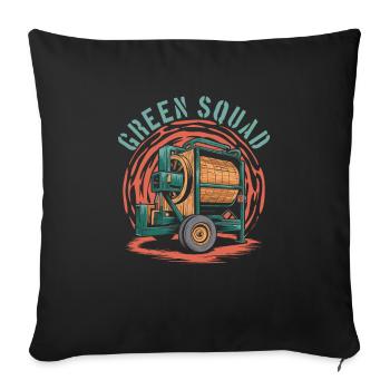 Biomassetechniker Kader - Sofakissenbezug 45 x 45 cm - Schwarz - Vorne
