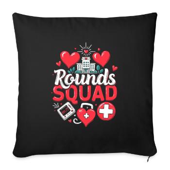 Hospital Physician Kader - Sofa pillowcase 17,3'' x 17,3'' (45 x 45 cm) - black - Front