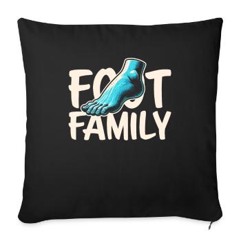 Équipe de podologues - Housse de coussin décorative 45 x 45 cm - noir - Devant