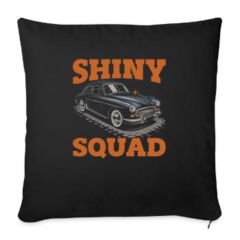 Équipe de detailer automobile - Housse de coussin décorative 45 x 45 cm - noir - Devant