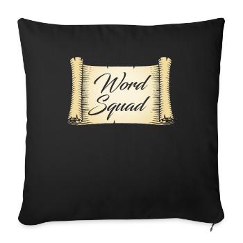 Philologist Kader - Sofa pillowcase 17,3'' x 17,3'' (45 x 45 cm) - black - Front