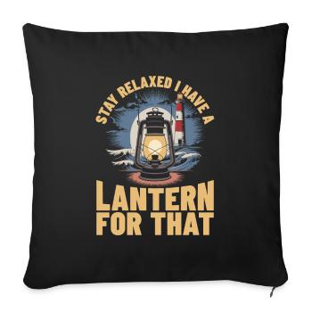 Lighthouse keeper - Sofa pillowcase 17,3'' x 17,3'' (45 x 45 cm) - black - Front