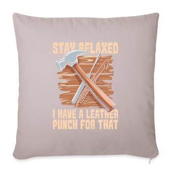 Lederer - Housse de coussin décorative 45 x 45 cm - taupe clair - Devant