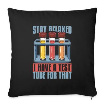 Assistante de laboratoire - Housse de coussin décorative 45 x 45 cm - noir - Devant