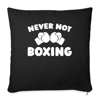 Boxen Boxer - Sofakissenbezug 45 x 45 cm - Schwarz - Vorne