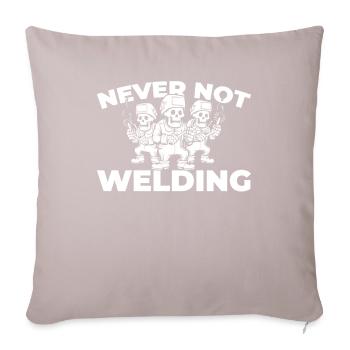 Soudeurs Serruriers - Housse de coussin décorative 45 x 45 cm - taupe clair - Devant
