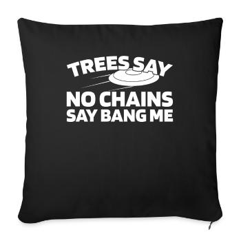 Frisbee Golf Disc Golf - Sofa pillowcase 17,3'' x 17,3'' (45 x 45 cm) - black - Front