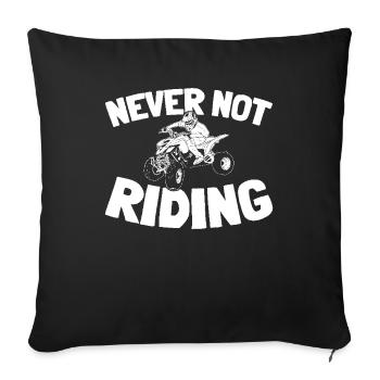 Quad Bike - Sofa pillowcase 17,3'' x 17,3'' (45 x 45 cm) - black - Front