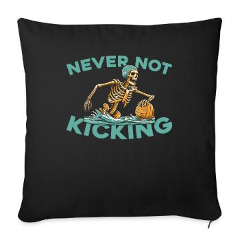 Water-polo water-polo - Housse de coussin décorative 45 x 45 cm - noir - Devant