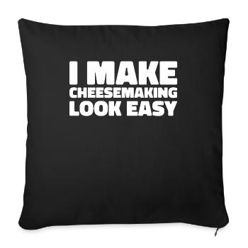 Chemical Operators - Sofa pillowcase 17,3'' x 17,3'' (45 x 45 cm) - black - Front