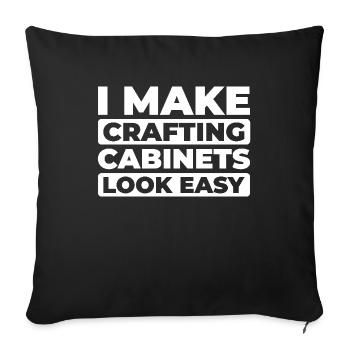 Cardiologist - Sofa pillowcase 17,3'' x 17,3'' (45 x 45 cm) - black - Front