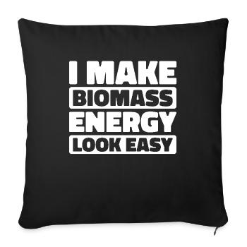 Blacksmith metalworker - Sofa pillowcase 17,3'' x 17,3'' (45 x 45 cm) - black - Front