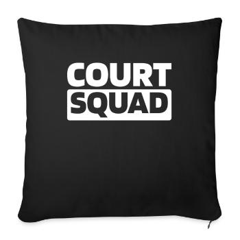 Nutritionist Squad - Sofa pillowcase 17,3'' x 17,3'' (45 x 45 cm) - black - Front