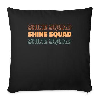 Costume Designer Kader - Sofa pillowcase 17,3'' x 17,3'' (45 x 45 cm) - black - Front