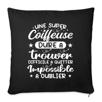 A Great Dressing Table - Dressing Table Gift - Sofa pillowcase 17,3'' x 17,3'' (45 x 45 cm) - black - Front
