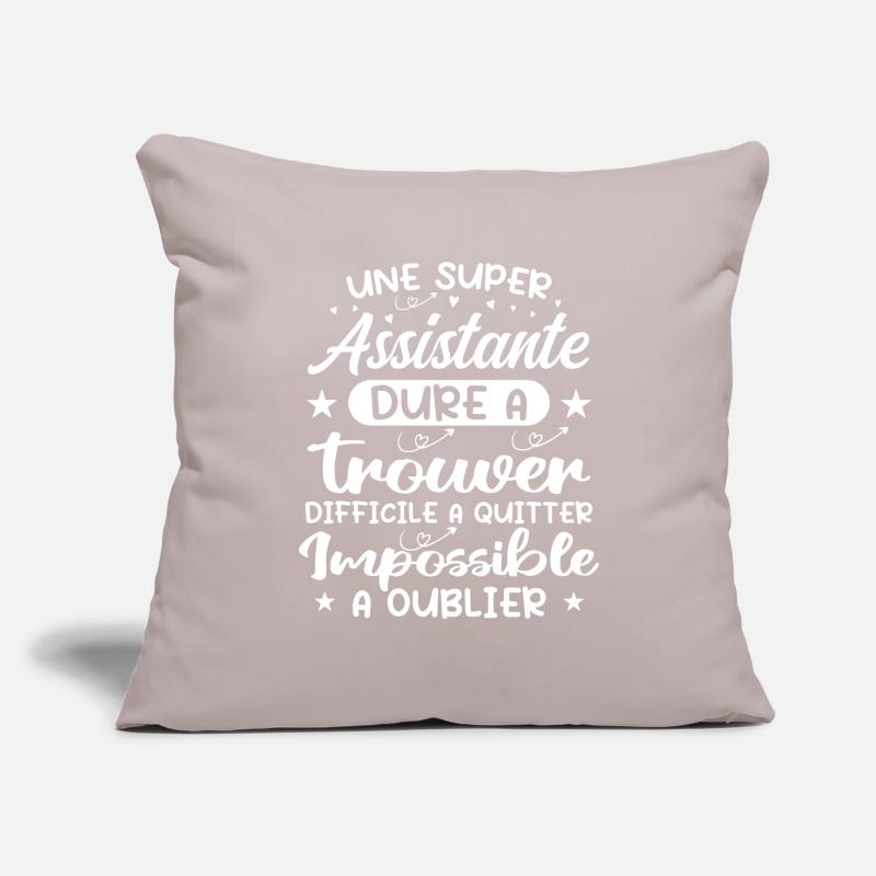 Une Super Assistante - Cadeau assistante Housse de coussin décorative 45 x 45 cm