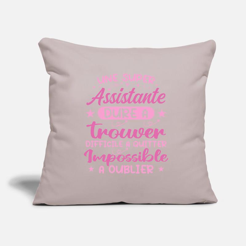 Une Super Assistante - Cadeau assistante Housse de coussin décorative 45 x 45 cm